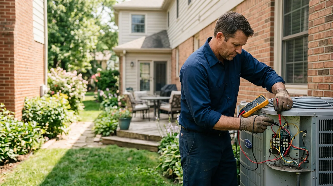 HVAC technician working near Carlisle, MA